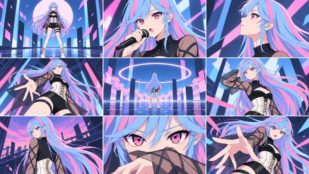 Cyber Idol VTuber Teaser Storyboard