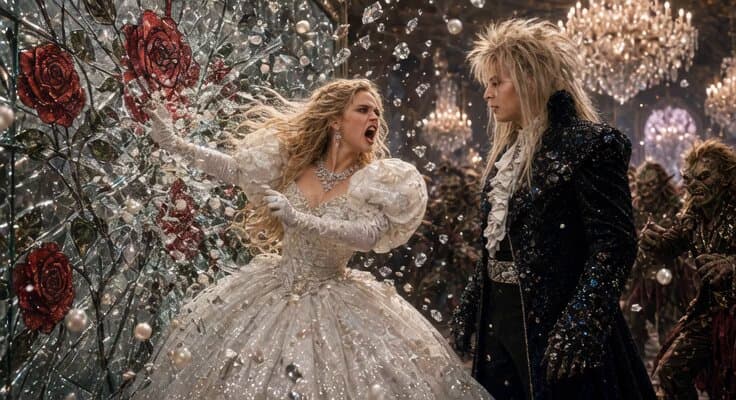 Labyrinth Masquerade Ball Video Prompt