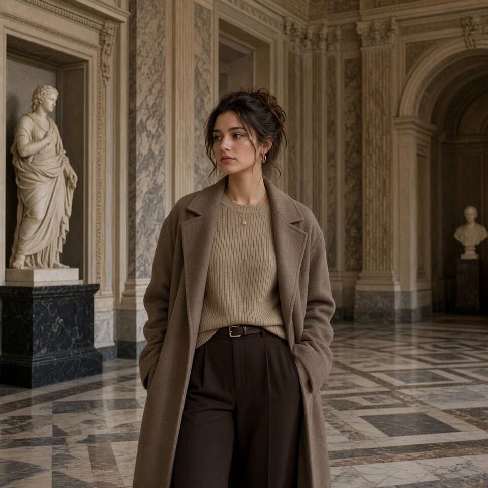 French Woman in Galleria Borghese