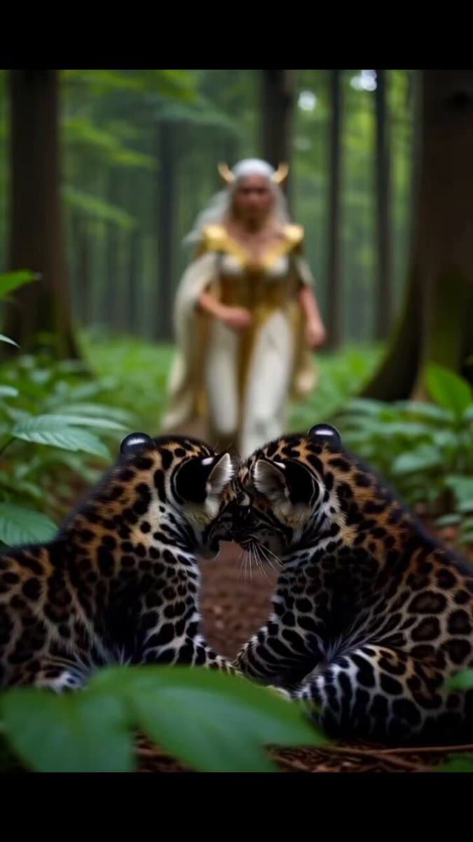 Lady StarWeaver and Leopard Kittens