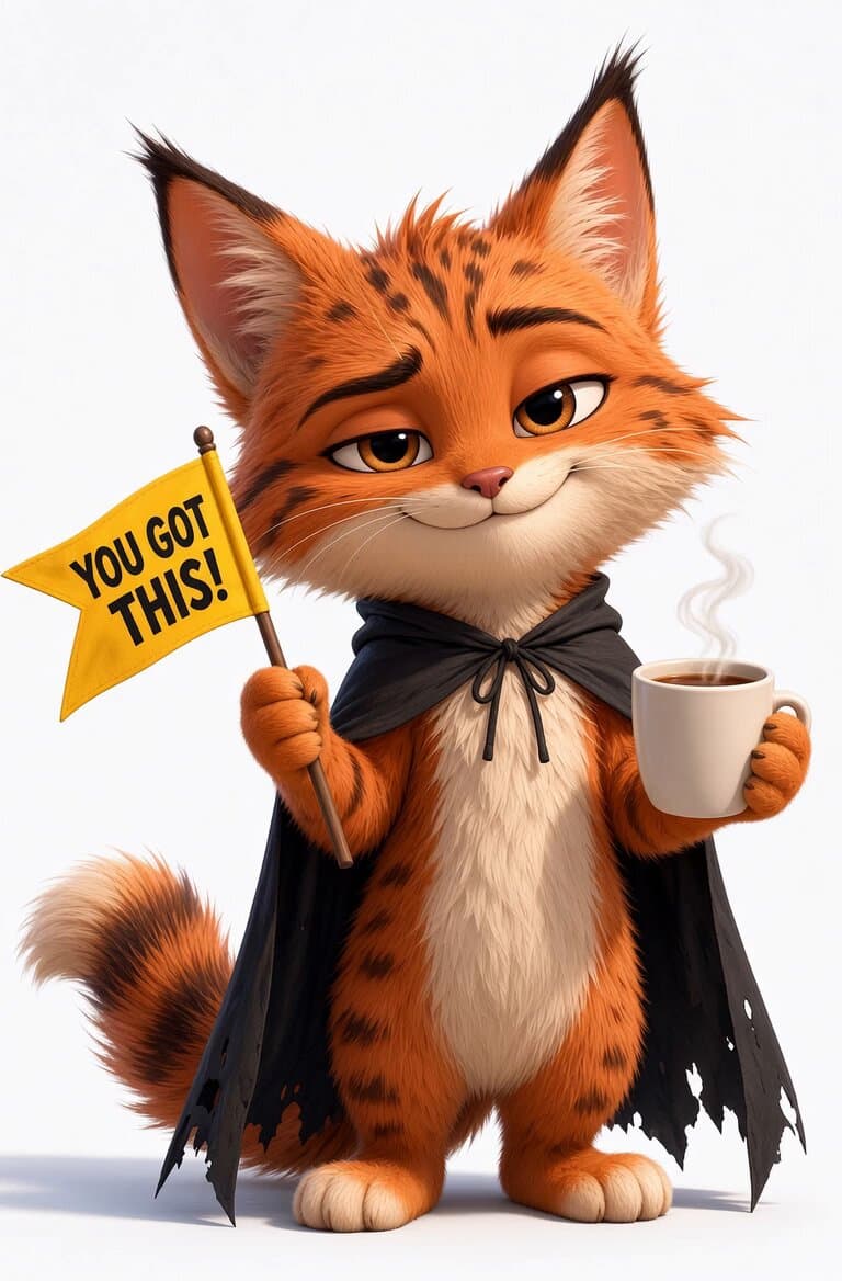 Grok Imagine Prompt: Judgmental Cat Personality