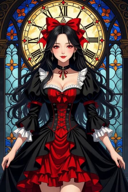 Gothic Dress Young Woman
