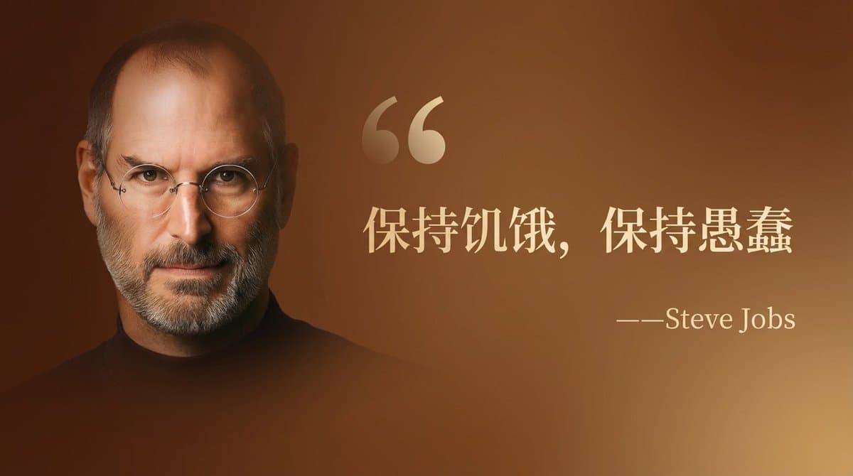 Wide quote card with portrait and Chinese/English customization