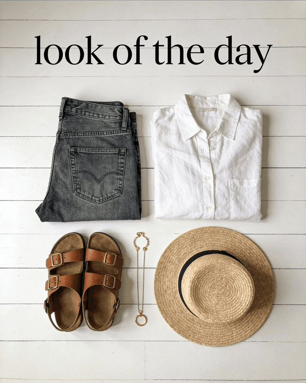 Minimalist Chic Outfit Flat-Lay