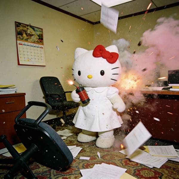 Hello Kitty Office Chaos