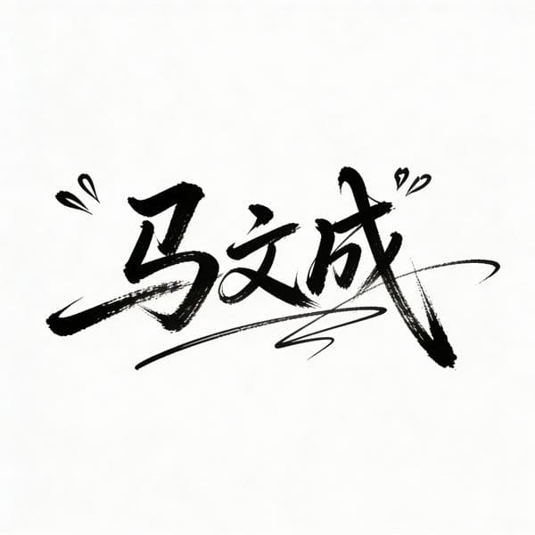 Ma Wencheng Artistic Signature Design