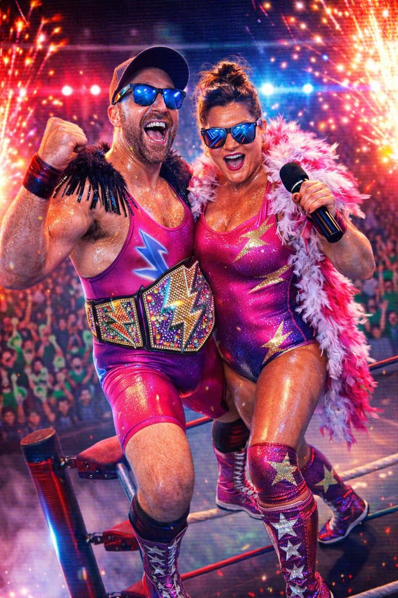 Glitter-Bomb Pro-Wrestling Idol Recasting Prompt