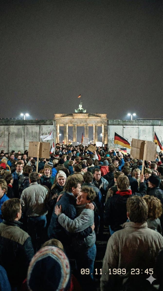 Historical Realism Prompt for Berlin Wall Photo