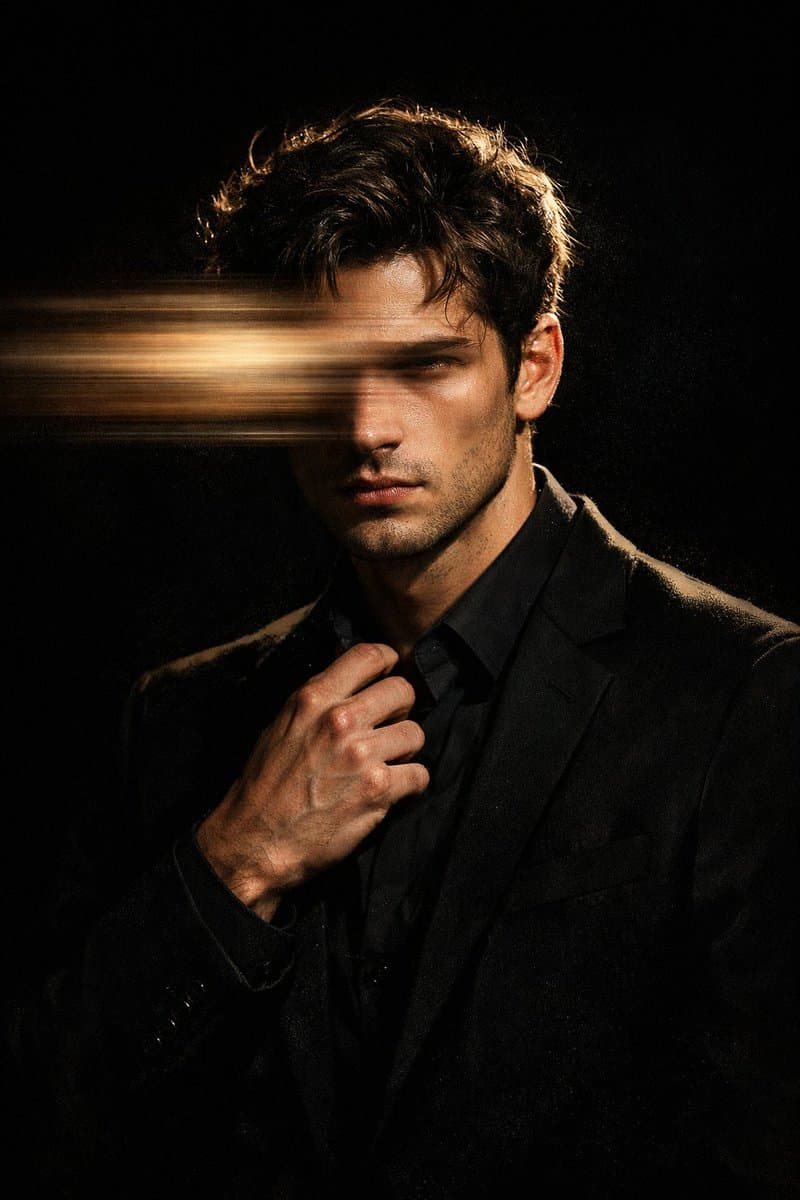 Moody Cinematic Portrait with Motion Blur