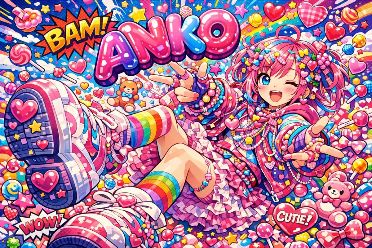 Harajuku Decora Pop Art Poster of Aniko