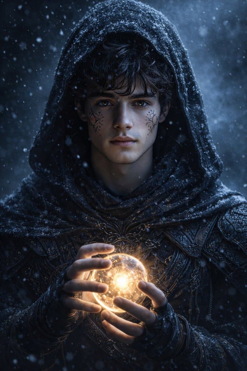 Hyperrealistic Dark Fantasy Mage Portrait
