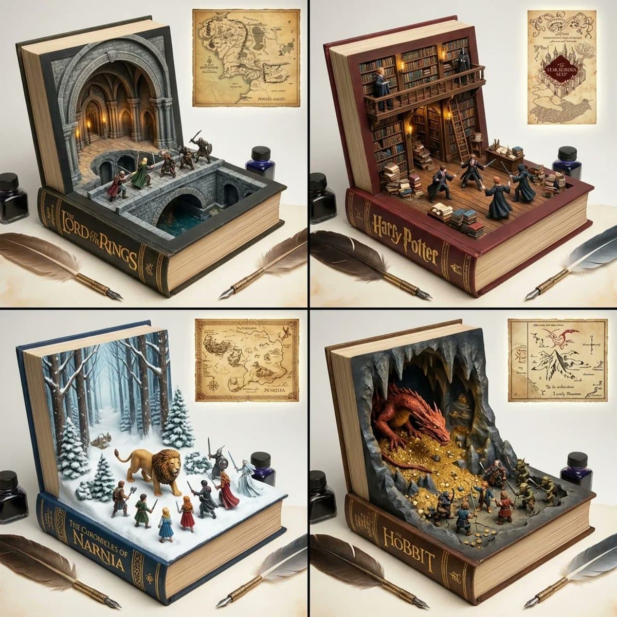Magical Book Visualization Grid