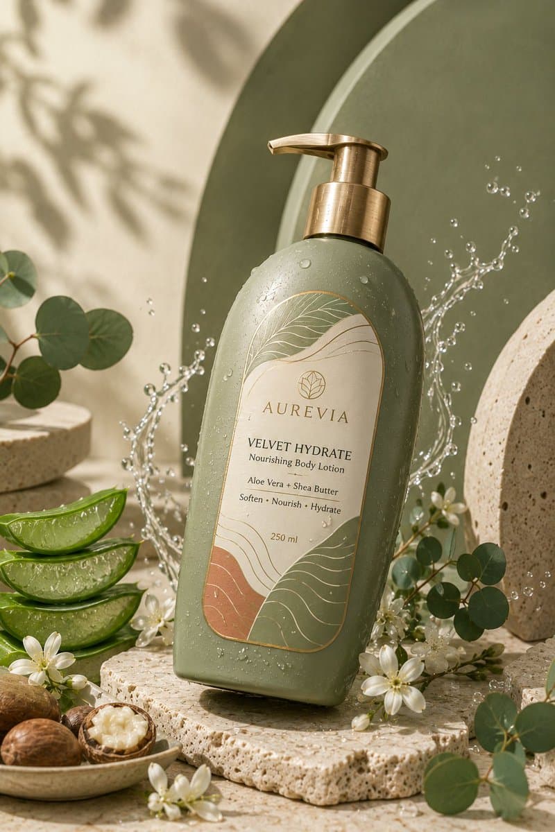 E-commerce Main Image - Luxury Skincare Product Ad