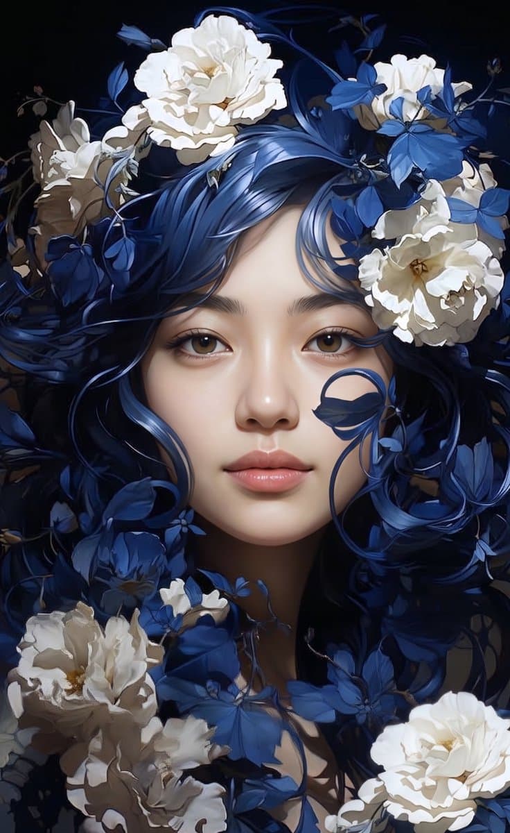 Ethereal Floral Portrait