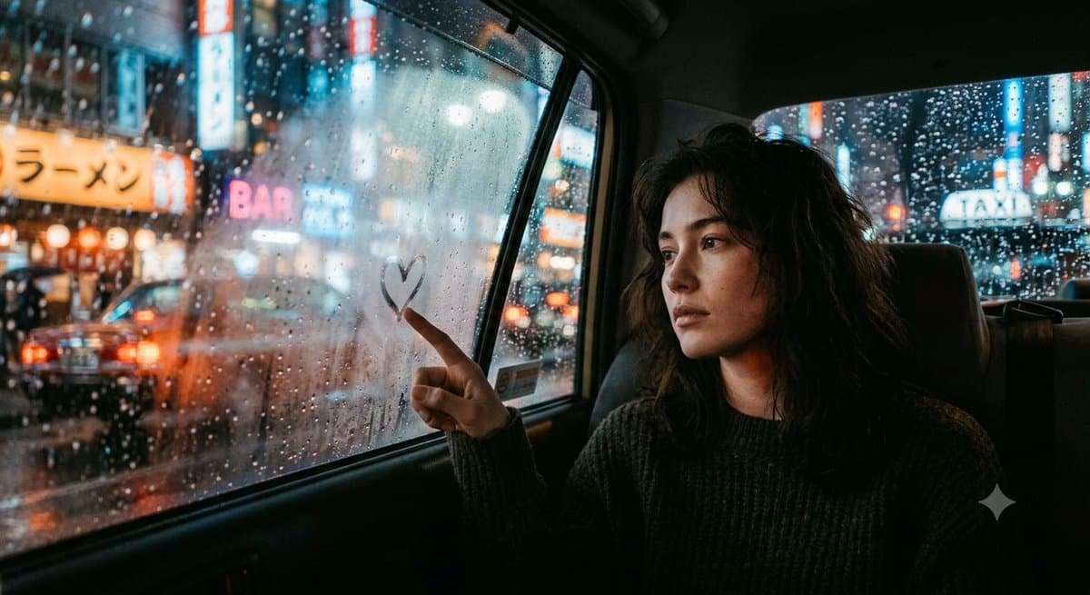 Cinematic Rainy Night Car Portrait