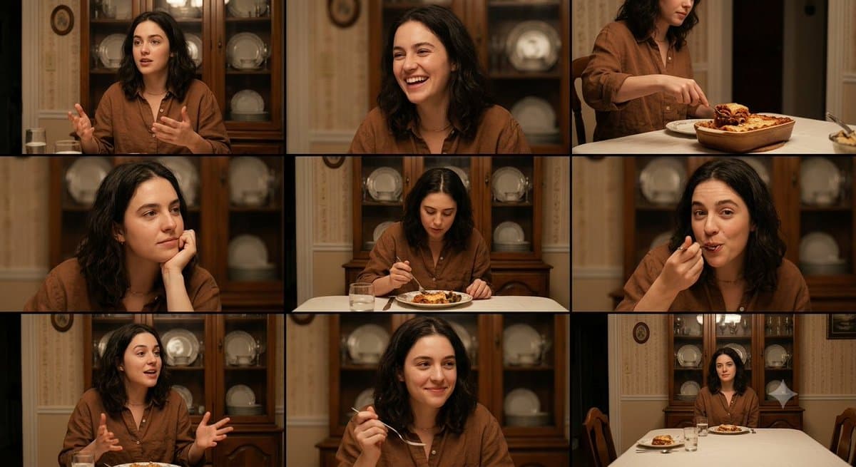 Family Dinner Cinematic Contact Sheet