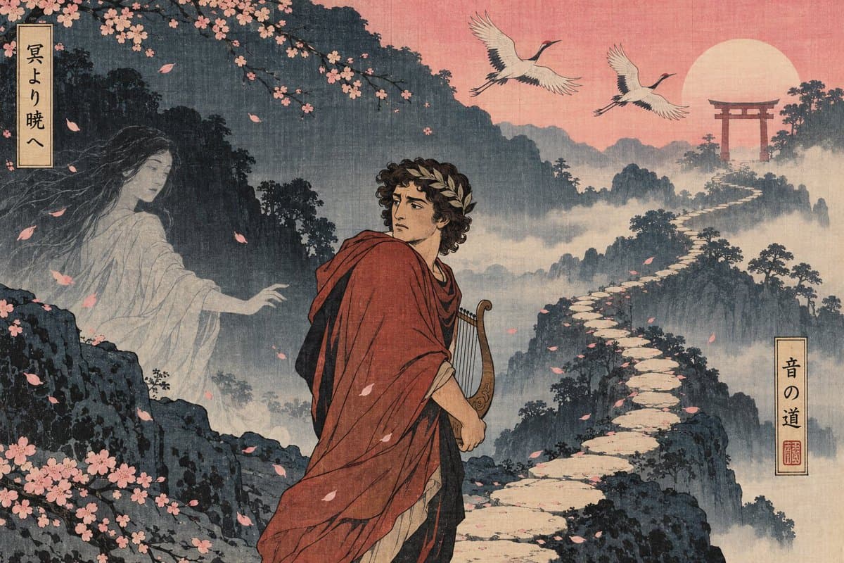 Ukiyo-e Orpheus Mountain Path