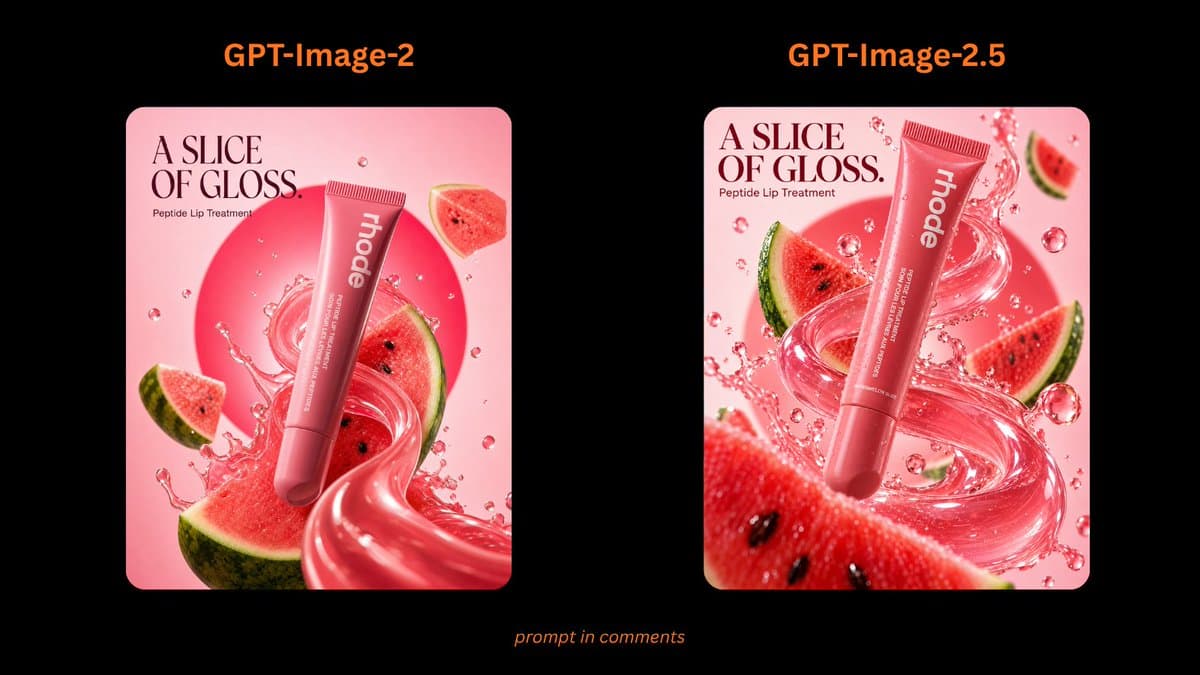 E-commerce Main Image - Rhode Lip Treatment Comparison Ad
