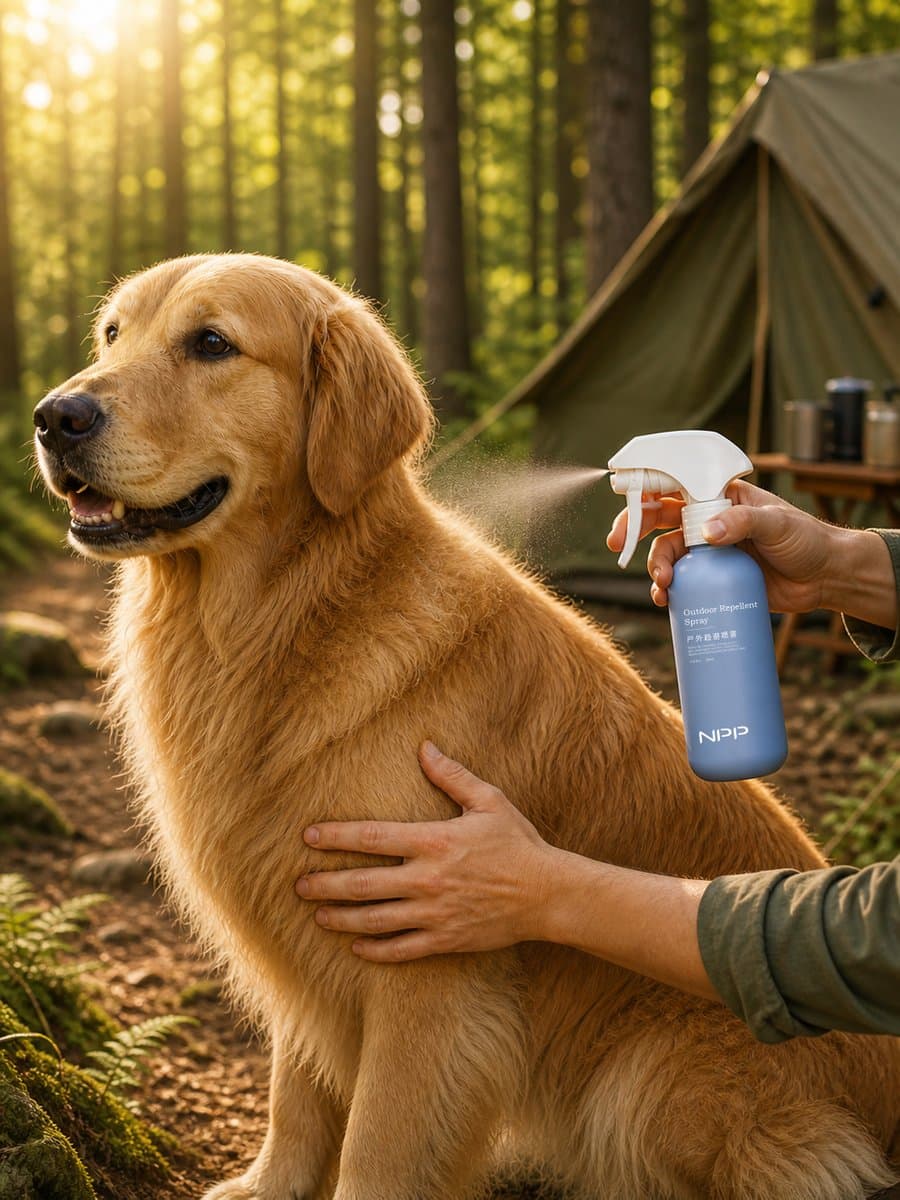 E-commerce Main Image - Golden Retriever Spray Ad