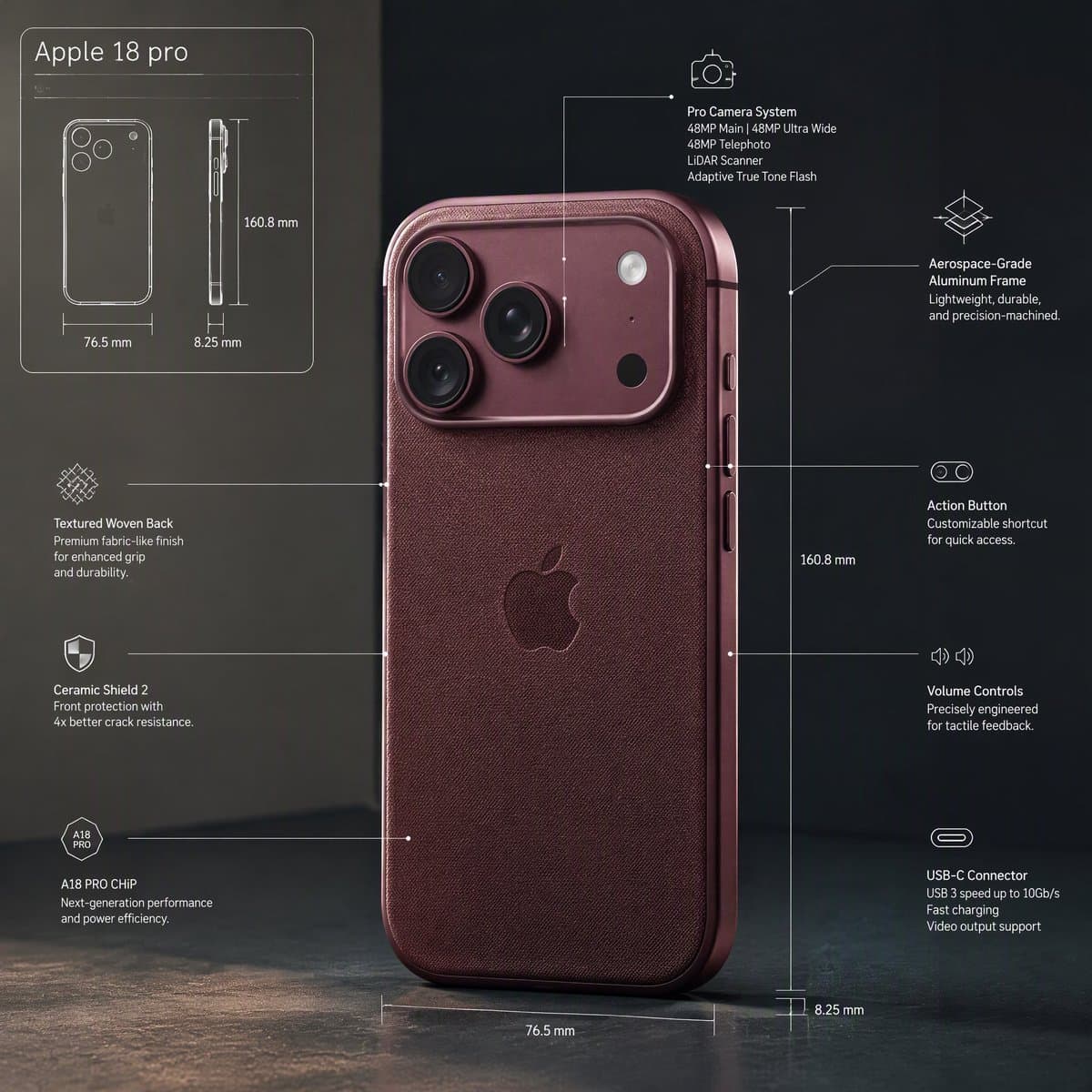 Technical Product Infographic Overlay