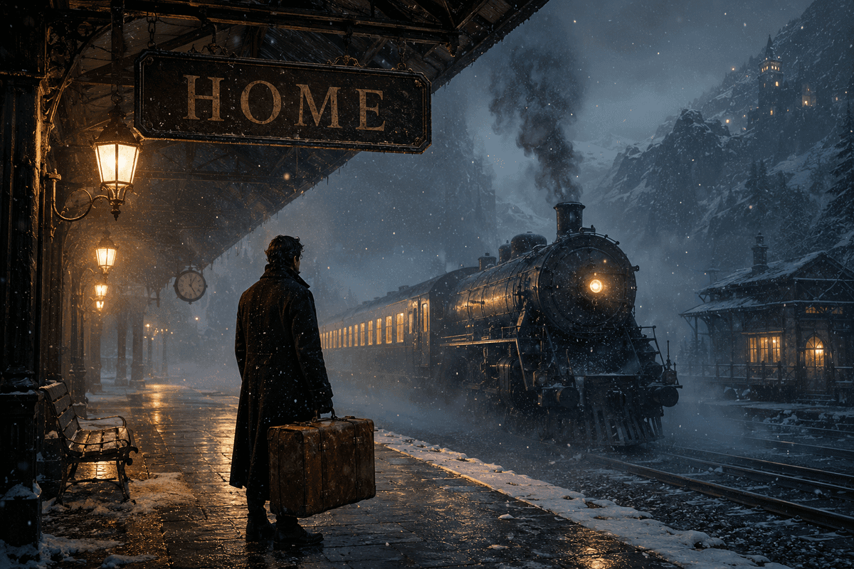 The Last Train Home cinematic scene