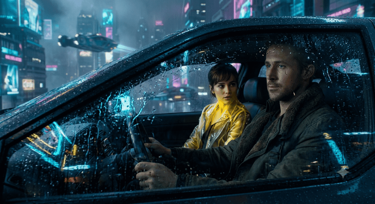 Cyberpunk Detective Movie Still