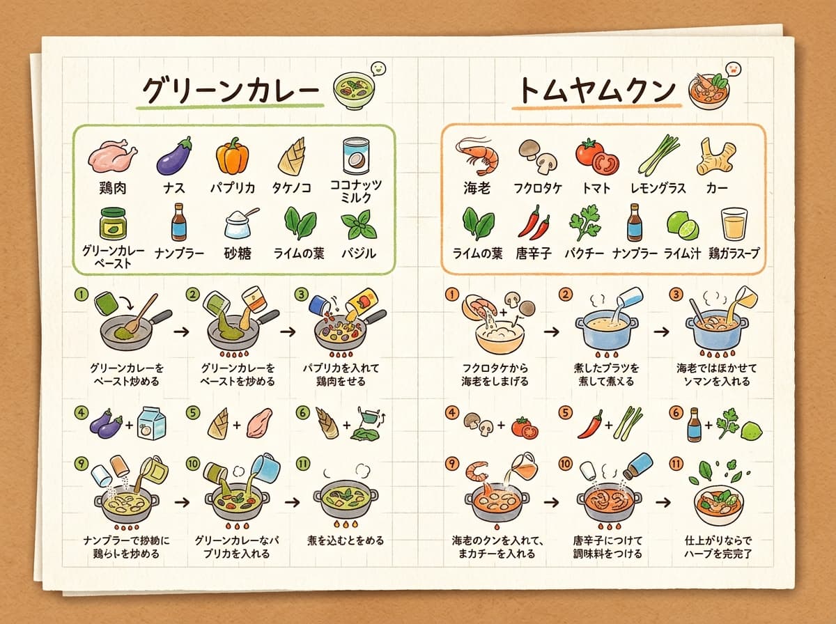 Handwritten Memo Recipe Illustration