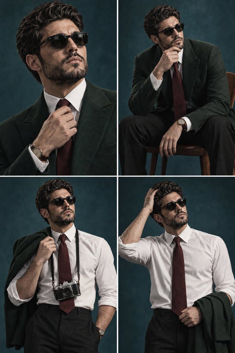Vintage Editorial Portrait Collage