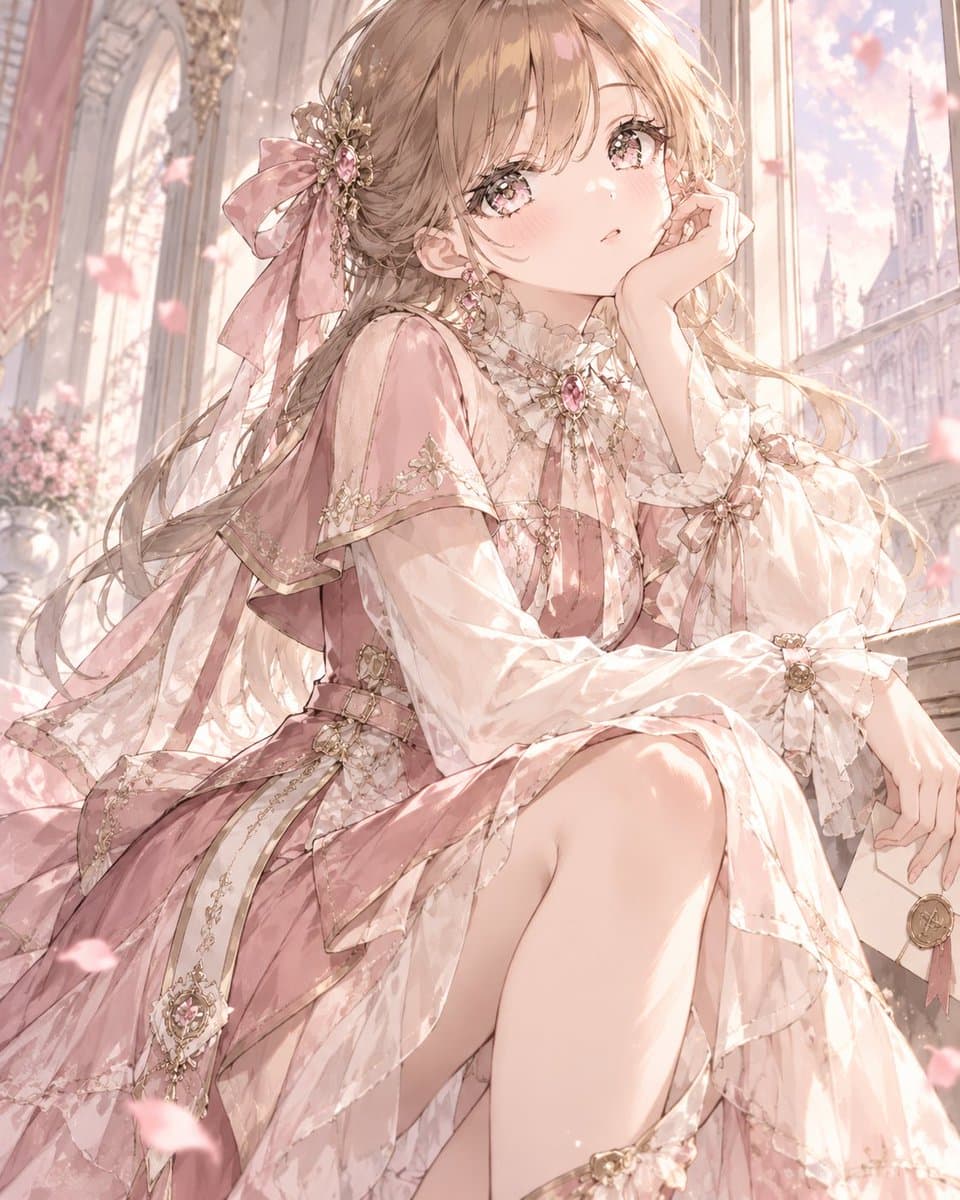 Transparent Rose Court Lady