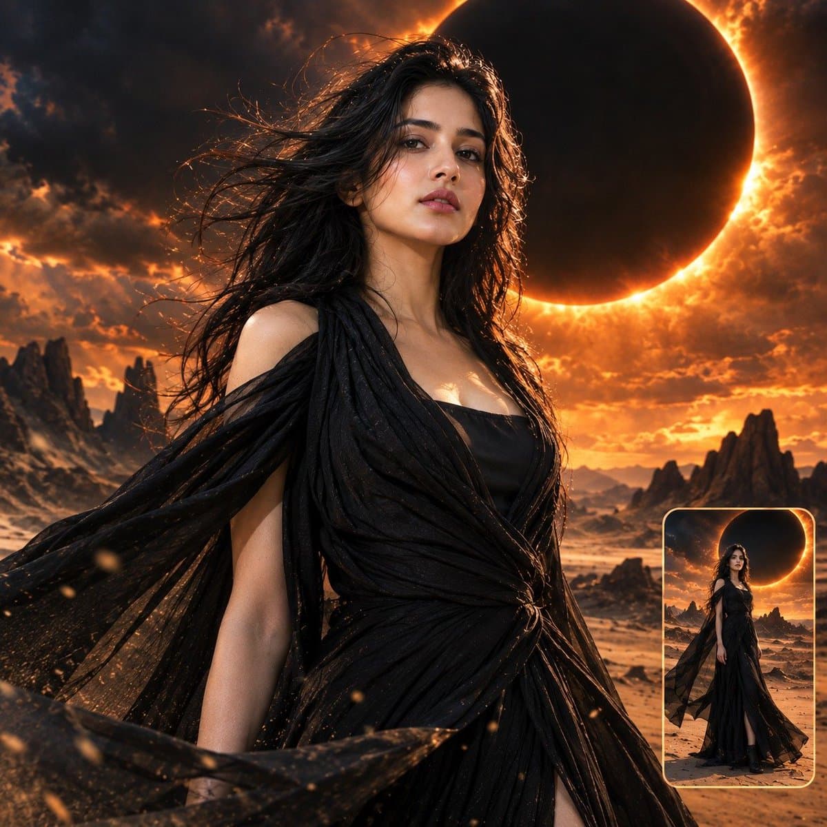 Hollywood Eclipse Fashion Poster