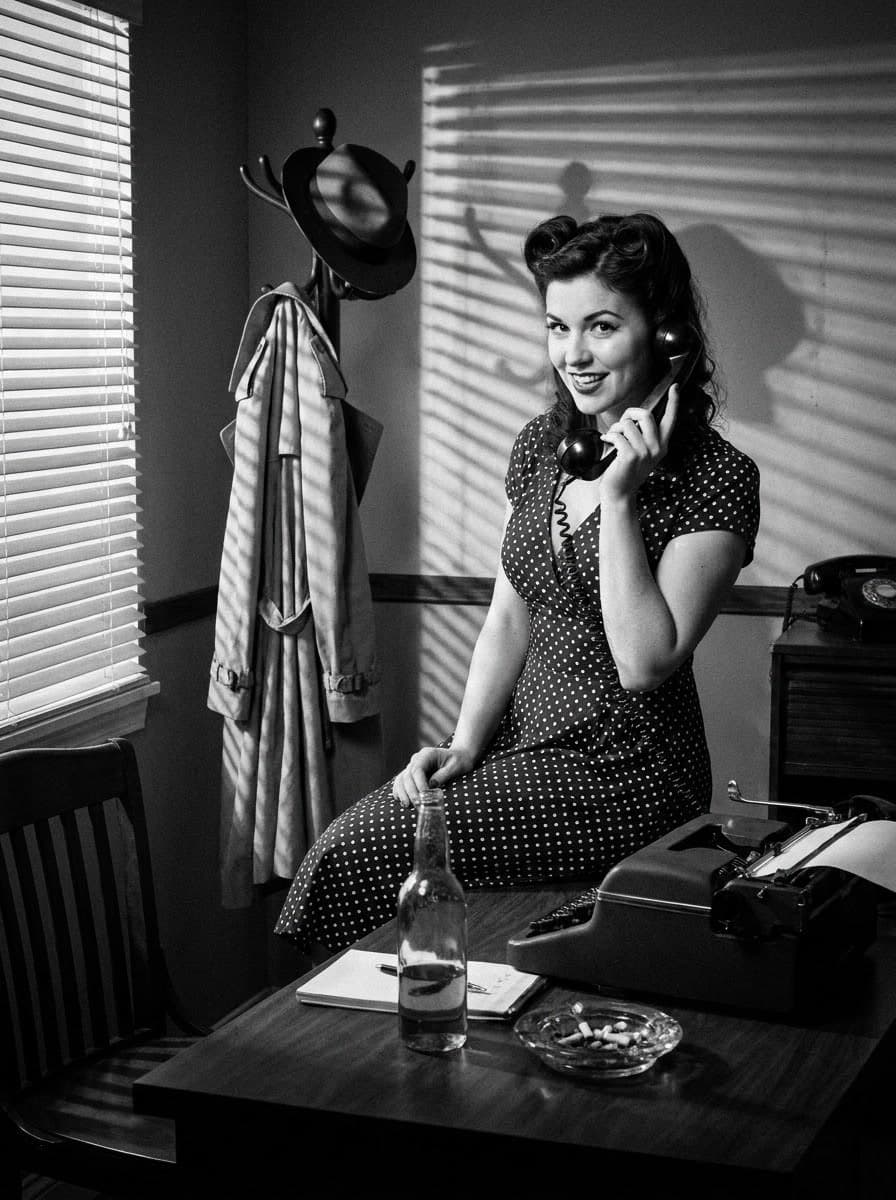 Noir Pinup Photoshoot