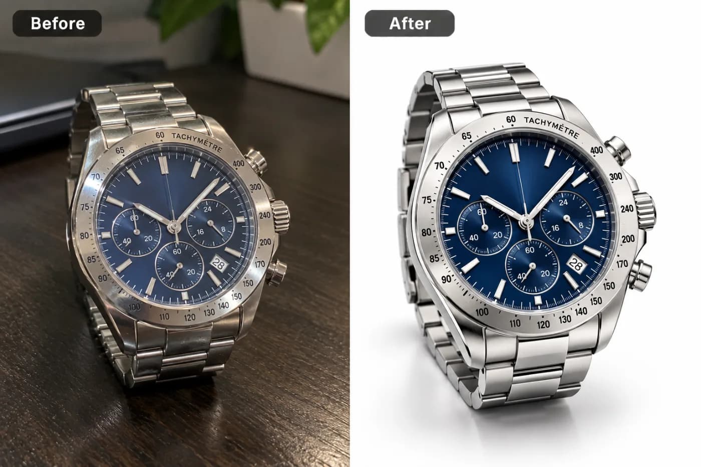 How to Watermark Your Photography (Protect Your Work, Free): before and after