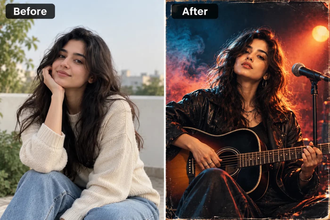 Crop an Image for a Facebook Cover Photo (Free): before and after