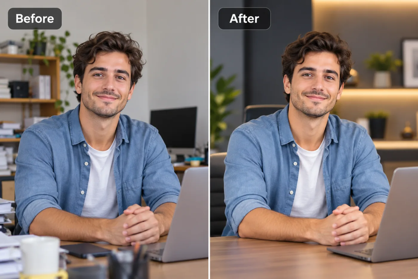 How to Make a Logo Transparent for Free: before and after