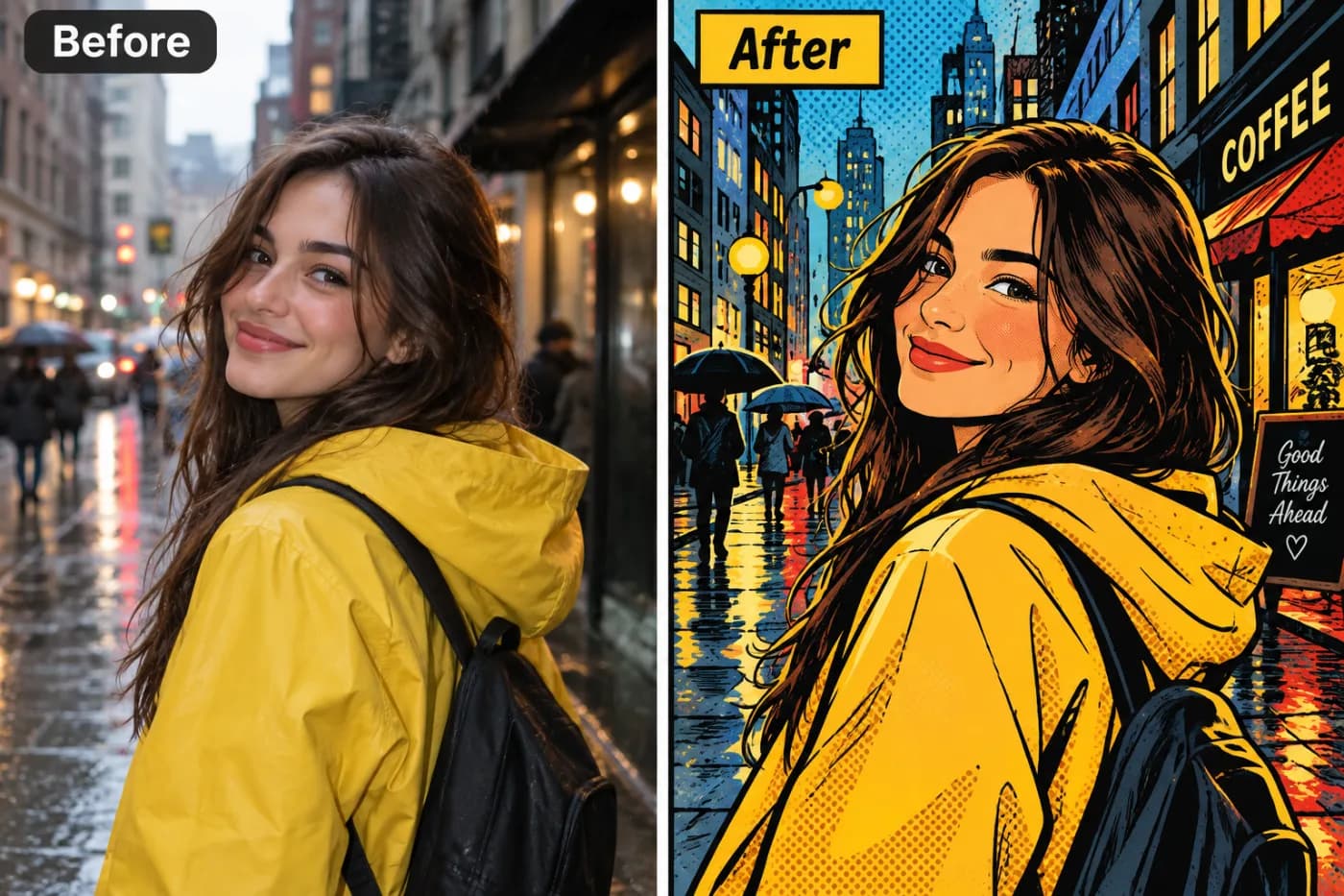 How to Rotate an Image Online for Free: before and after