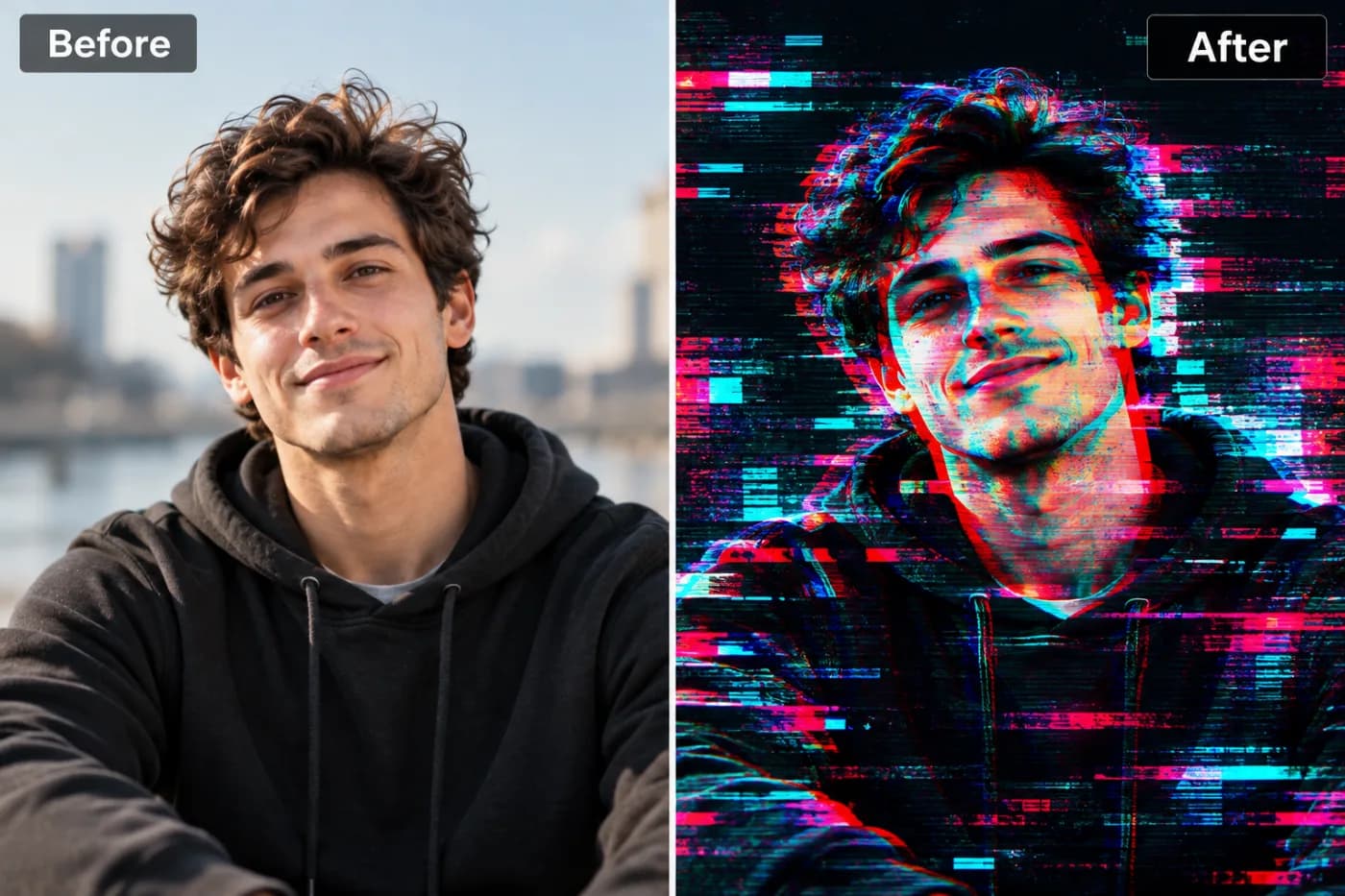 How to Flip an Image Vertically (Free, Top-to-Bottom): before and after