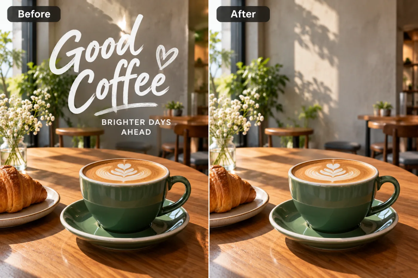 How to Put Text on a Meme (Top & Bottom, Free): before and after