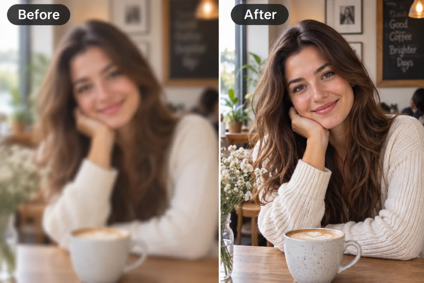 How to Straighten a Crooked Photo (Level Horizon, Free): before and after