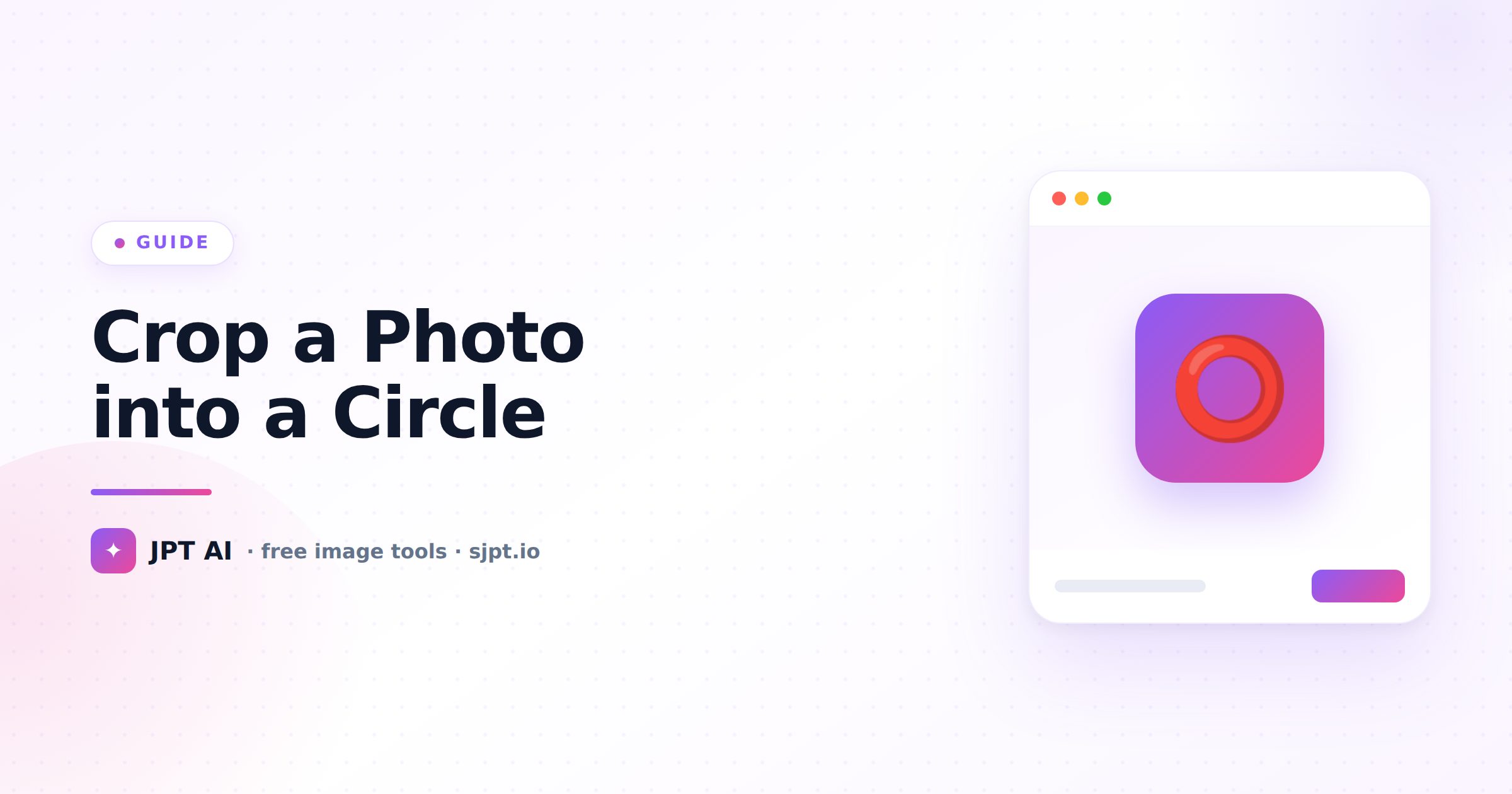 How to Crop a Photo into a Circle (Free, with Transparent Background)